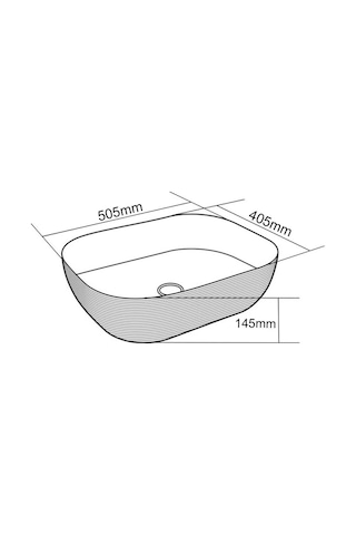 Eva Banyo Lena E-5003A Tezgah Üstü Porselen Lavabo