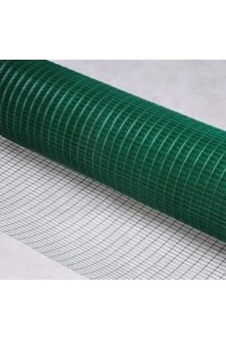 Çit Pvc Kaplı Puntalı Yeşil Tel 5 Mt Uzunluk 12x12 Gözaralıklı 120 Cm Eninde Kafes Teli 5 Mt