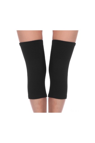 Yuntech01 Isıtmalı Nokta Desenli Kısa Dizlik - Siyah, L Beden, Esnek Ve Rahat Kullanım Siyah