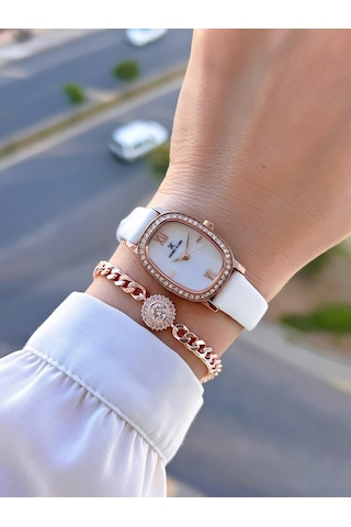 Daniel Klein Deri Kordon 30 Mt Suya Dayanıklı 2 Yıl Garantili Kadın Kol Saati+bileklik Bfg13943.5 Rose Gold