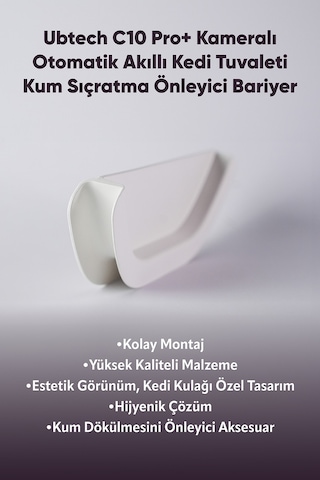 Ubtech C10 Pro+ Kameralı Otomatik Akıllı Kedi Tuvaleti İçin Aparat