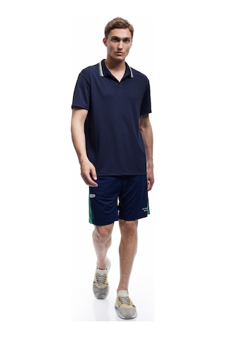 Koton Kısa Kollu Çizgi Detaylı Oversize Polo Yaka Spor Tişört Lacivert 5sam10127nk Lacivert