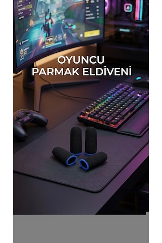 Oyuncu Parmaklık Eldiven Hassas Kontrol Konforlu