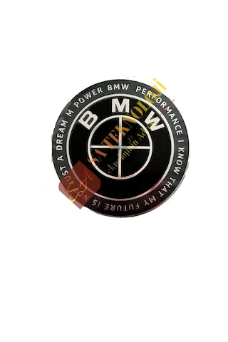 Bmw 50.yıl kaput bagaj logosu 82mm (Words fullblack 51148132375