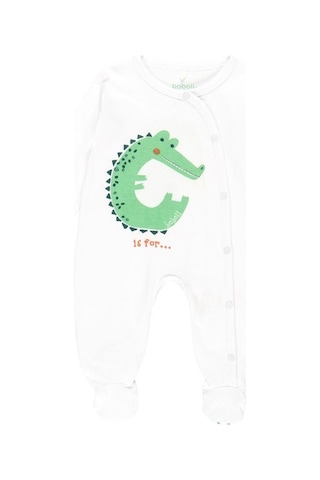 Bobolı Unisex Bebek Tulum Bo.112082 Ekru