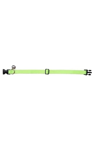 5 Adet Neon Sarı Zilli Ayarlanabilir Kedi Boyun Tasması 22-30 Cm-21507