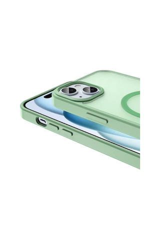 Apple Uyumlu iPhone 14 Plus 15 Kılıf Magsafe Şarj Özellikli Mat Arka Yüzey Sio Kapak