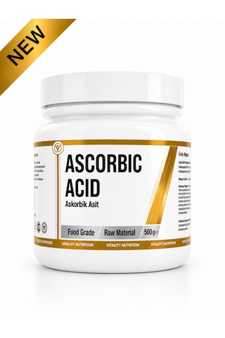 Vitality Nutrition Ascorbic Acid - Askorbik Asit Vitamin C 500 Gr Vitality Nutrition Ascorbic Acid - Askorbik Asit Vitamin C 500 Gr