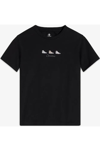 Kadın Nakışlı T-shirt Siyah-6408 SIYAH