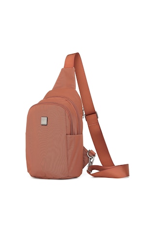 Smart Unisex Body Bag Tasarım Vücut Sırt Ve Göğüs Çantası Ayarlanabilir Askılı Kiremit Kiremit