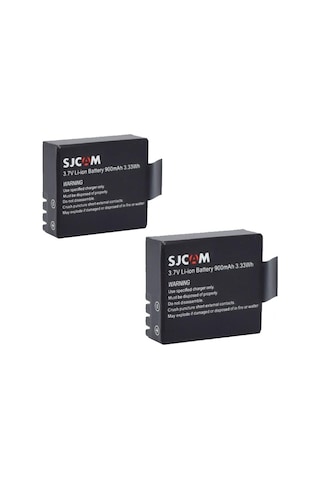 Sjcam 4000 5000 M10 3.7v 900 Mah 2li Batarya Pil Seti