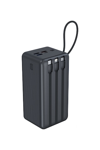 Hepu Hp-255 50.000 Mah Süper Kapasiteli 22.5w Pd Hızlı Şarjlı Powerbank 3 Kablolu Led Diğer