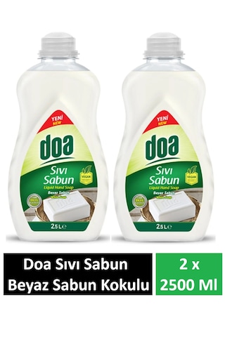 Doa Sıvı Sabun Beyaz Sabun Kukokulu 2.5 Lt X 2 Adet