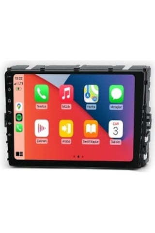Volkswagen Polo 2018-2020 4gb Ram 64gb Hafıza 8 Çekirdek Carplay Kamera Android Multimedya 9"