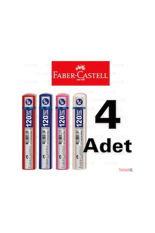 Faber Castell 120'li Min 0.7 Kalem Ucu 4 Adet 1427 8690826127771