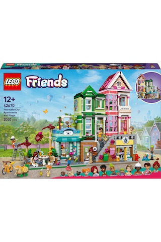 LEGO® Friends Heartlake City Daireleri ve Mağazaları 42670 - 12 Yaş ve Üzeri Gençler için Mini Bebek İçeren Oyuncak Yapım Seti (2040P)