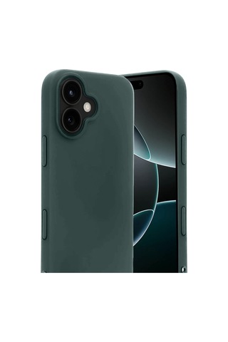 Apple İphone Uyumlu 17 First Silikon - Koyu Yeşil Renk