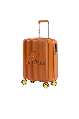 Bad Bear Logo Turuncu Kabin Boy Tekerlekli Abs Valiz 40 Lt. - Turuncu