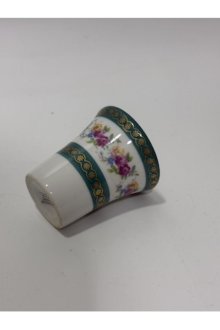 Couleuvre Limoges Çiçek Desenli Yeşil Mini Su Bardağı 5,5cm
