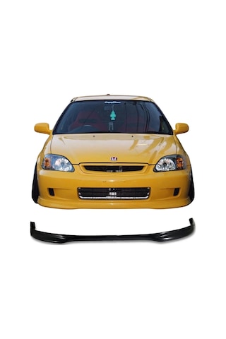 Honda Civic İes Typer Ön Ek Plastik Siyah Karlık-ön-ek-bodykit 1999 2000 2001 Makyajlı Kasa