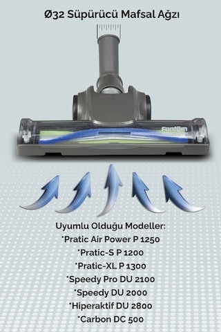 Aır Power Turbo Süpürücü Gövde Siyah