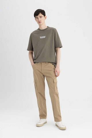 DeFacto Gabardin Pantolon Kargo Cepli Düz Paça B6366AX24SPBG220 Bej