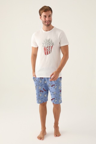 Rolypoly Pop Krem Erkek Bermuda Takım 5274-43018 Krem