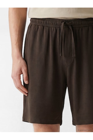 Lc Waikiki Lc Waıkıkı Kahverengi Slim Fit Erkek Şort