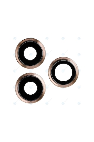 Apple Uyumlu iPhone 11 Pro Arka Kamera Lensi Cam Gold Arka Kapak Lens