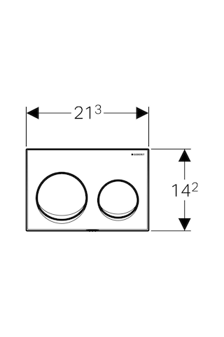 Geberit Alpha20 Kumanda Paneli Mat Krom 115.040.46.5 Krom