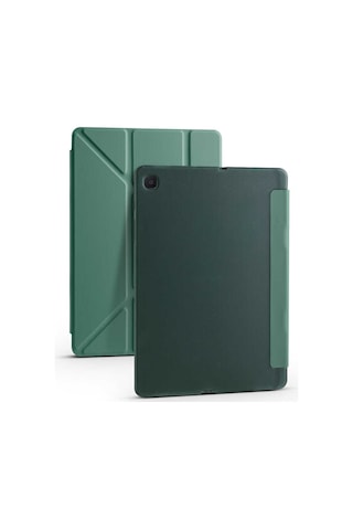 Mobilteam Galaxy Tab A7 10.4 T500 2020 Kılıf Uyumlu Tri Folding Kalem Bölmeli Standlı Tablet Kılıfı