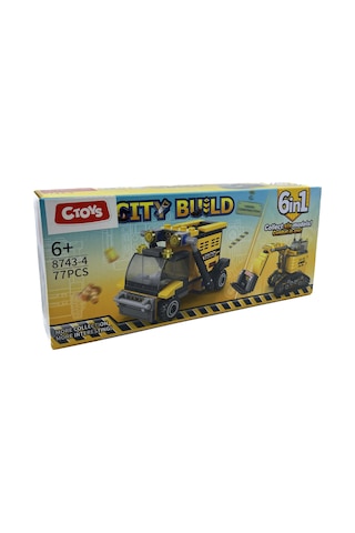 Lelebrother City Build İş Makinesi Seti Eğitici Blok Oyuncak No-4