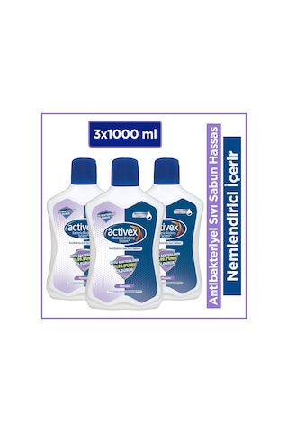 Activex Hassas Sıvı Sabun 3 x 1 L