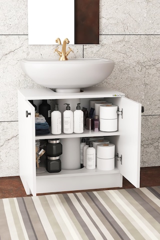 Modelisa Lavabo Altı Dolap, Banyo Dolabı - Mdf Beyaz