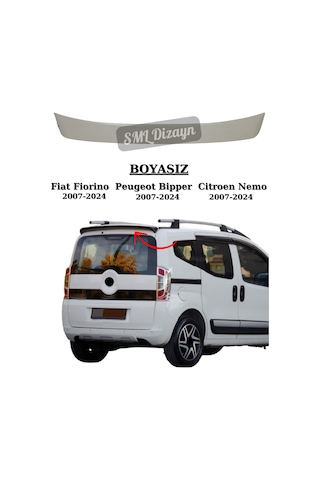 Fiorino-bipper-nemo Bagaj Üstü Tavan Spoiler-spoyler-çıta-kanat