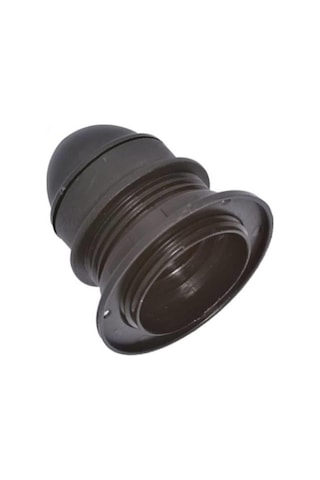 Duy Bakalit E-27 Yarım Diş, Siyah