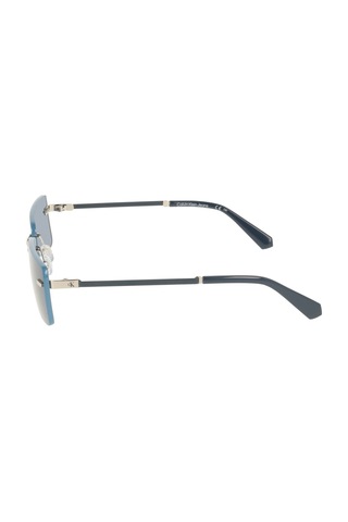 Calvin Klein Jeans Ckj 25206s 044 61 Unisex Dikdörtgen Gümüş Metal Güneş Gözlüğü Gri