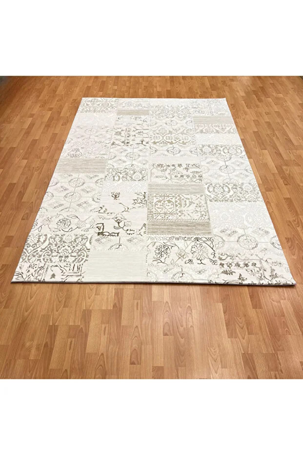 Mevlana Bazaar Patchwork 200 X 300 Bambu Yün Halı 1bej