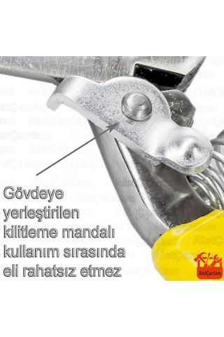 Denizli Çelik Budama Bağ Bahçe Makası Büyük Boy