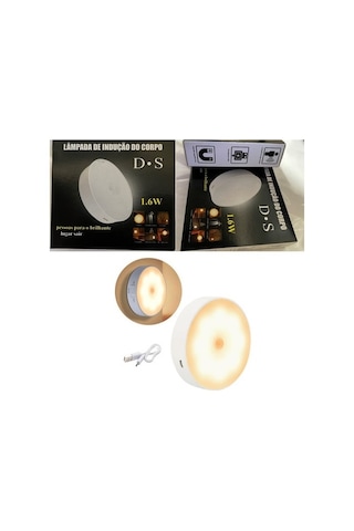 Hareket Sensörü Dolap Altı Aydınlatması Usb Şarj Edilebilir Led Beyaz