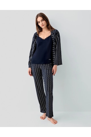 Modadua Pierre Cardin 9210-s Kadın Üçlü Takım Lacivert