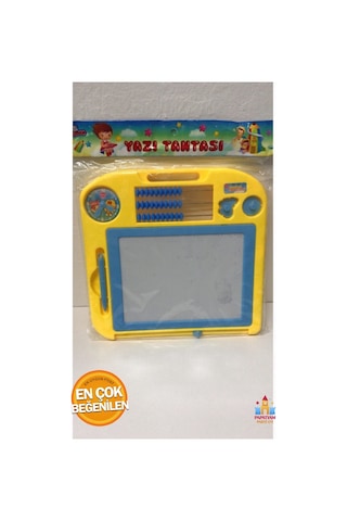 Eğlenceli Öğrenme Deneyimi: Saatli Abakuslu Yazı Tahtası Orta Boy Karışık