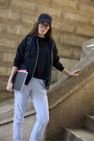 Defys Defy S Kadın Oversize Kapüşonlu Fermuarlı Cepli Sweatshirt Siyah - 527346818 Siyah