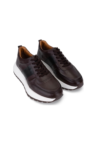 Tamer Tanca Erkek Hakiki Deri Kahverengi Sneakers & Spor Ayakkabı 222 70113 Erk Ayk Sk25-26 Kahve Kahverengi