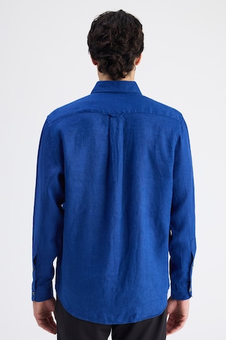 D'S Damat Ds Damat Comfort İndigo Düz Keten Gömlek 6hc02ap01304m Çok Renkli 2XL