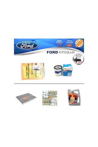 Ford Fiesta 1.25 1.4 1.6 Benzinli Filtre Bakım Seti 2002-2008 (373406081)