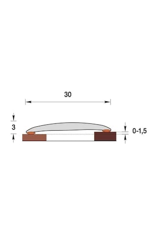 Bprix 30 Mm Kendinden Yapışkanlı Yer Eşiği, 1 Adet 167914763
