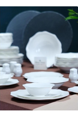 Maxx Doria Pure Star 12 Kişilik 60 Parça Yemek Takımı Pa2075 Beyaz