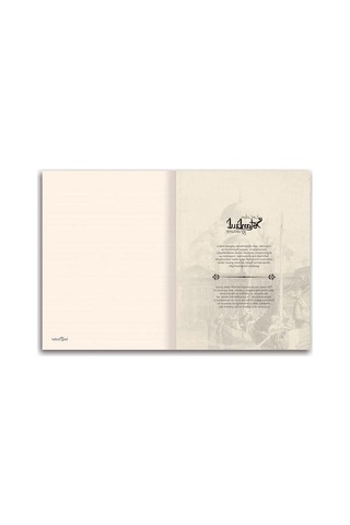 İstanbul Gravür Mini Journal - Çizgili Külliye 124-Pembe