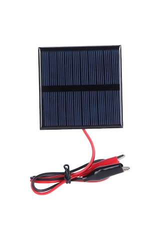Hangfox 0.7w 5v Polikristal Güneş Paneli - 3.7v-5v Pil Şarjı İçin, Ev Projeleri Ve Bilimsel Çalışmalar İçin Uygun Depolama Fonksiyonu Yok